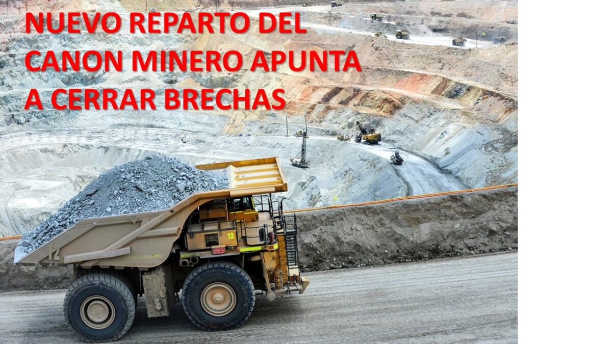 Gobierno plantea cambiar el reparto del canon minero