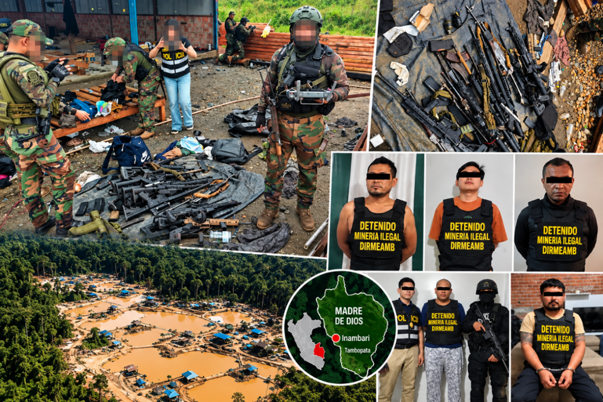 Minería ilegal escala violencia criminal en Madre de Dios